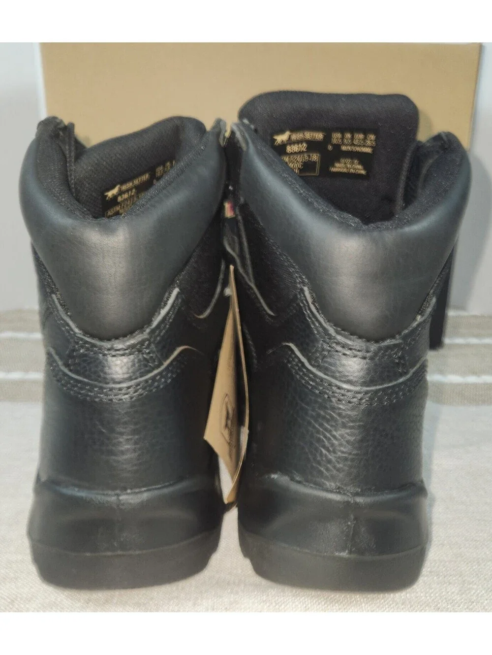 Irish Setter by Red Wing Boots ELY Leather Safety Mens 10.5 D Black Steel Toe